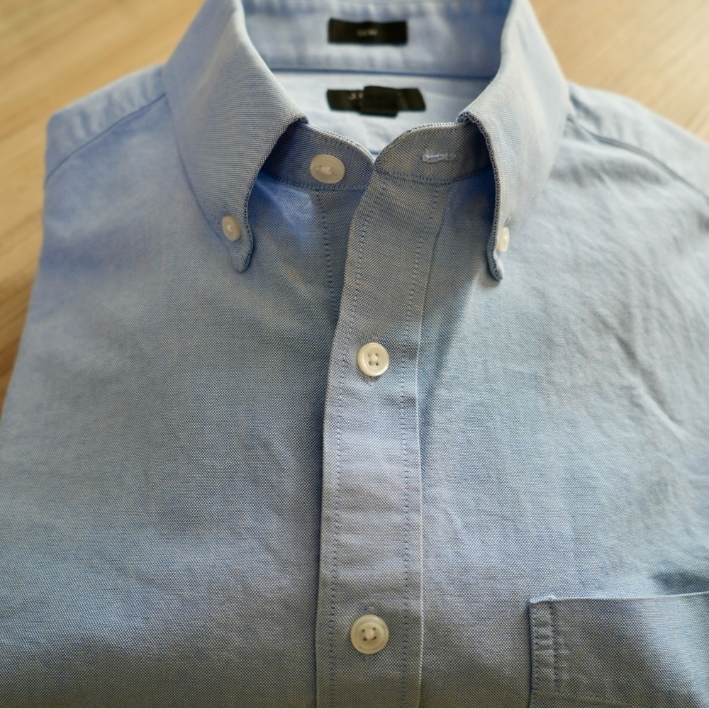 Men's J.Crew Slim Broken-in Organic Cotton Oxford Shirt - Size 15.5 and 33